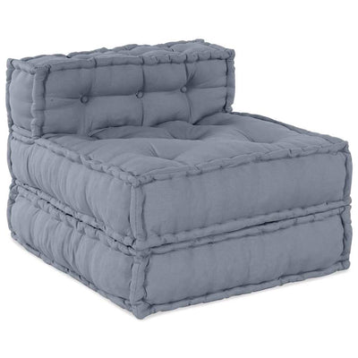 Vidaxl canapé modulable gris 70 x 70 x 56 cm tissu
