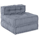 Vidaxl canapé modulable gris 70 x 70 x 56 cm tissu