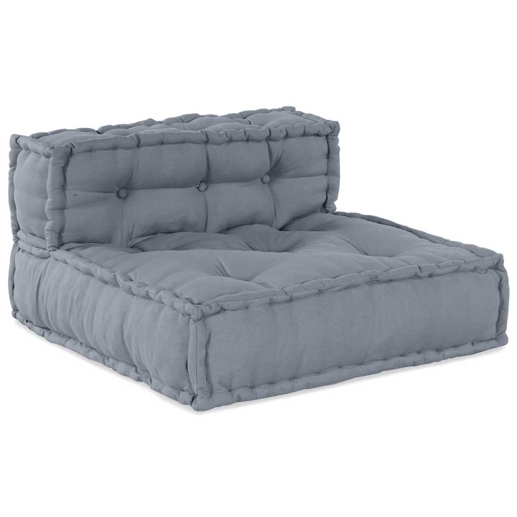 Vidaxl canapé modulable gris 70 x 70 x 56 cm tissu