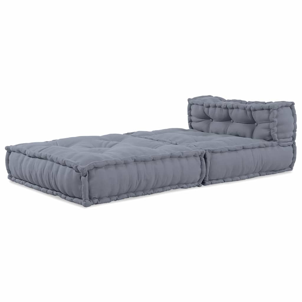 Vidaxl canapé modulable gris 70 x 70 x 56 cm tissu