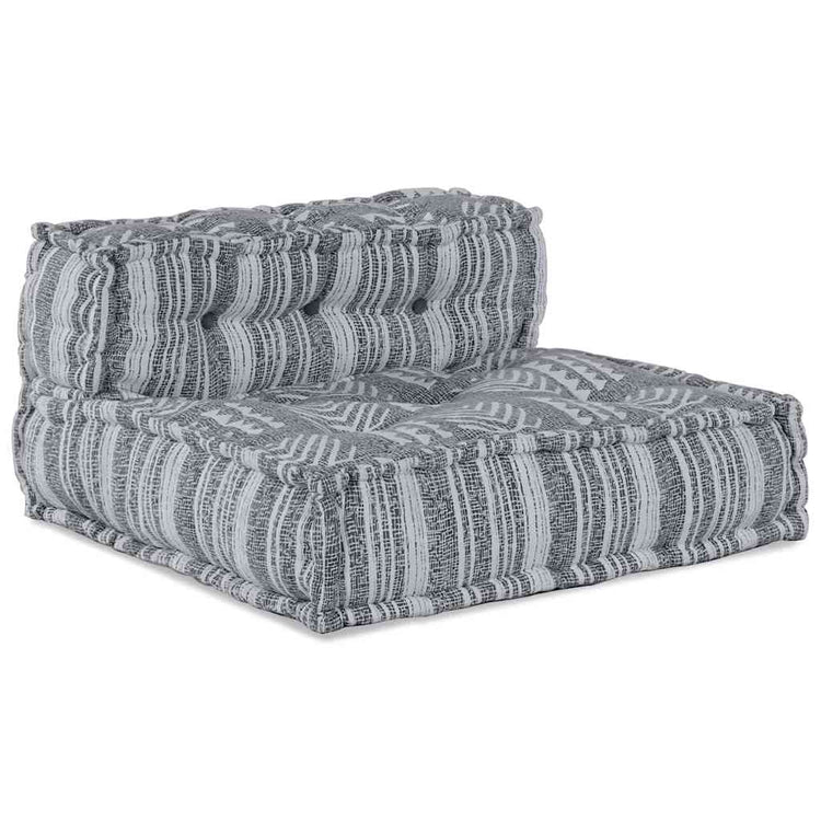 VidaXL canapé modulable imprimé gris 70 x 70 x 56 cm tissu