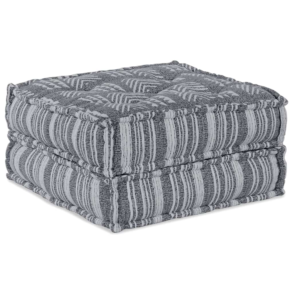 Vidaxl canapé modulable imprimé gris 70 x 70 x 36 cm tissu