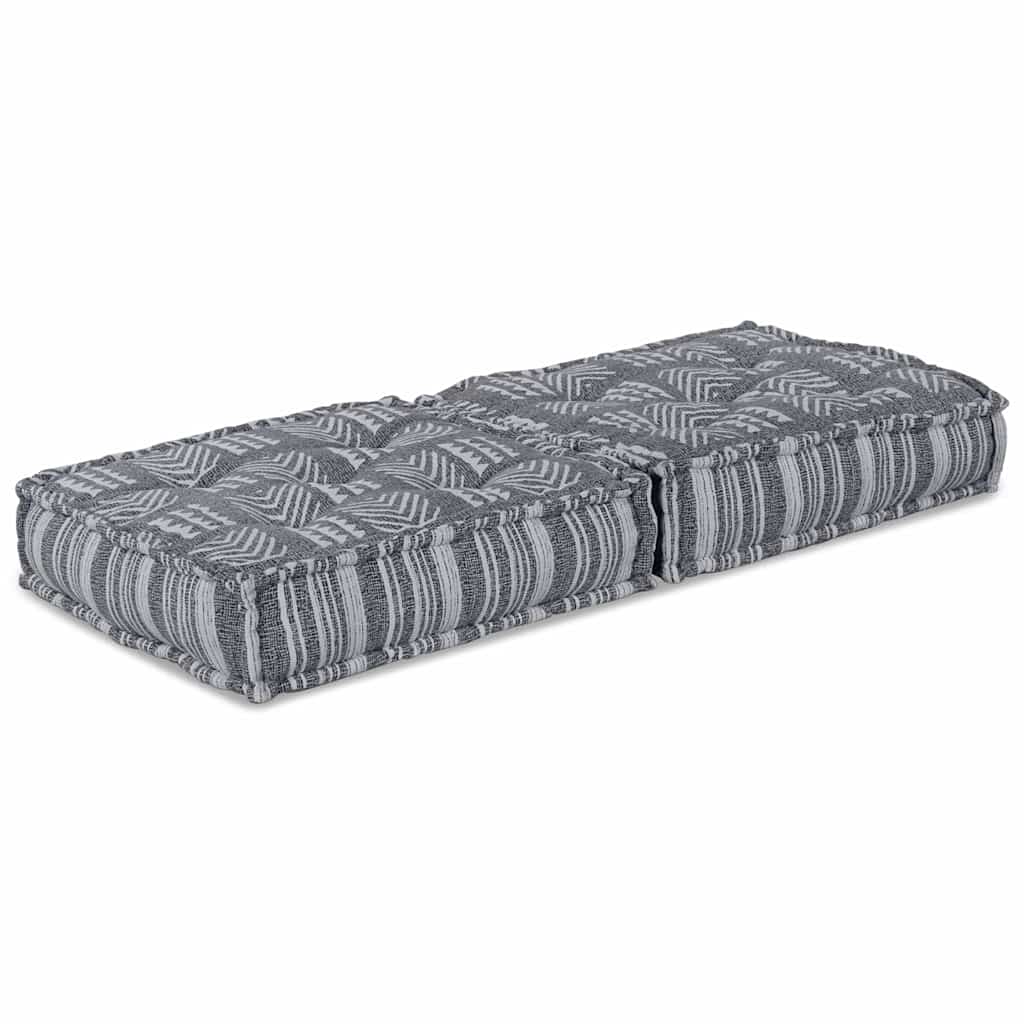 Vidaxl canapé modulable imprimé gris 70 x 70 x 36 cm tissu