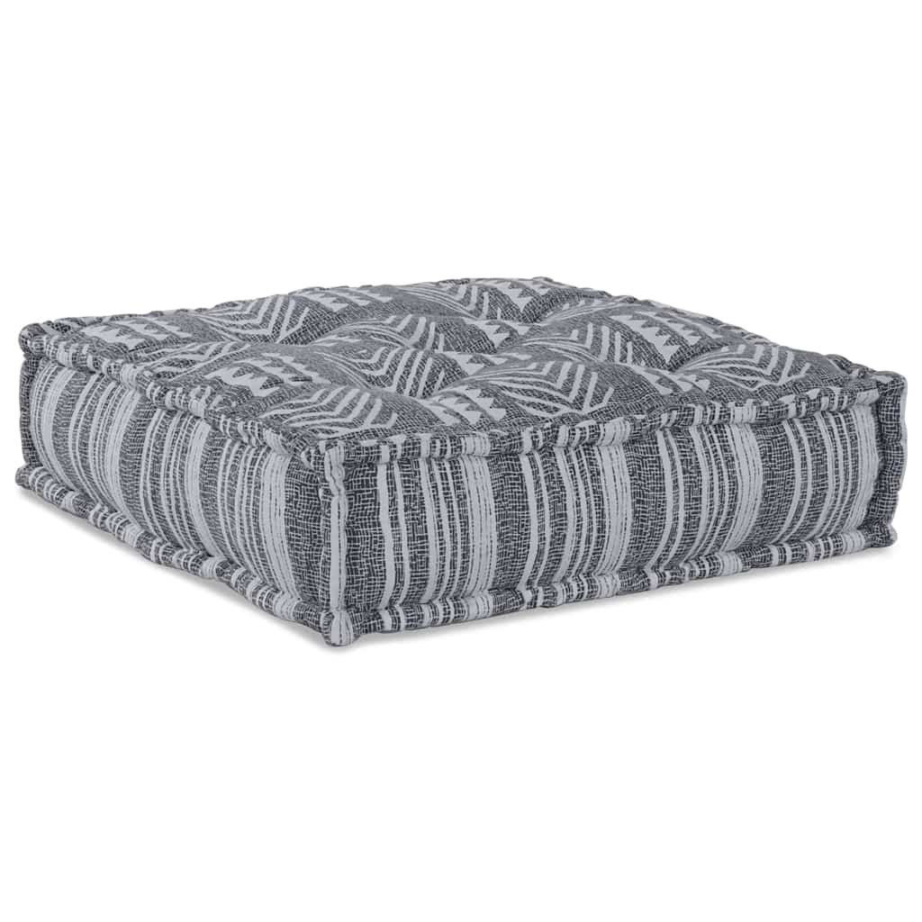 Vidaxl canapé modulable imprimé gris 70 x 70 x 36 cm tissu