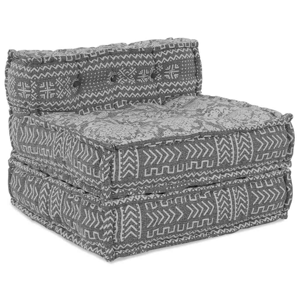 Canapé modulable Vidaxl gris clair 70 x 70 x 56 cm tissu