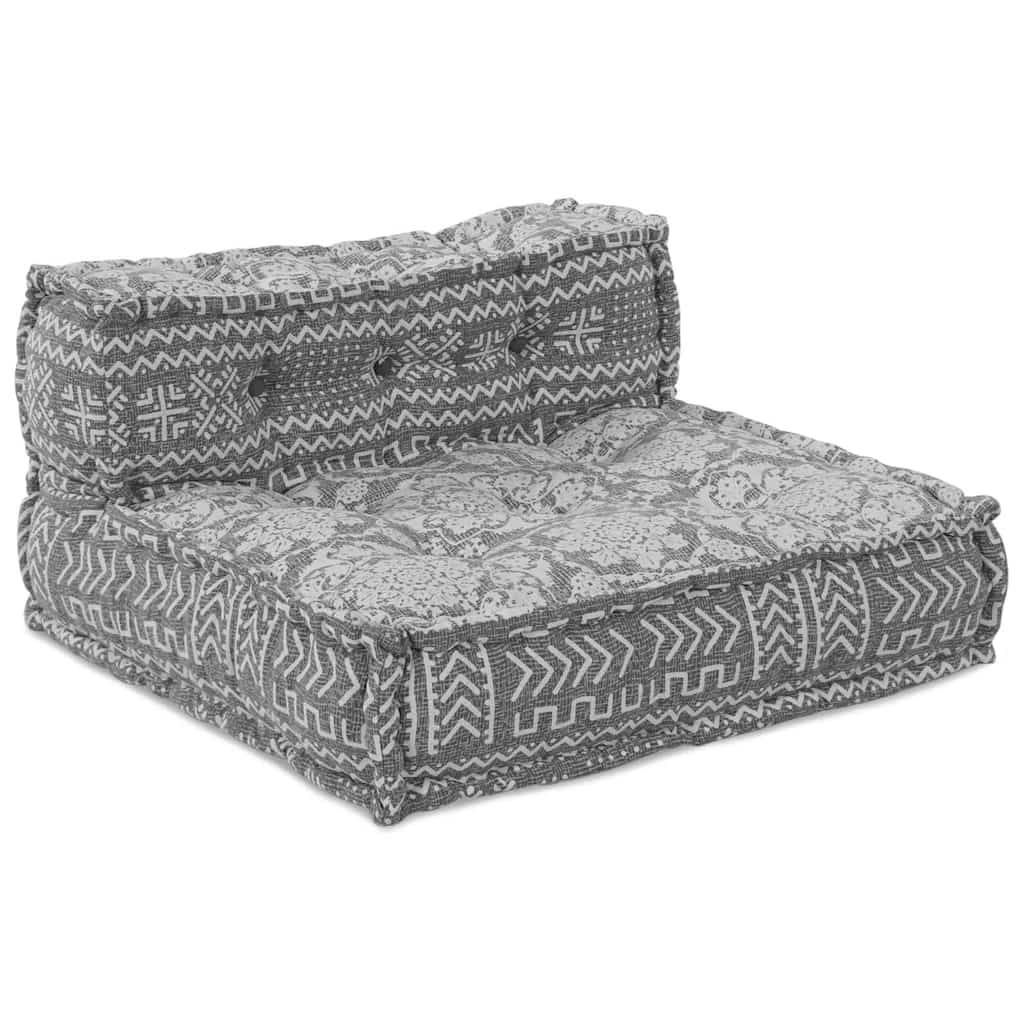 Canapé modulable Vidaxl gris clair 70 x 70 x 56 cm tissu