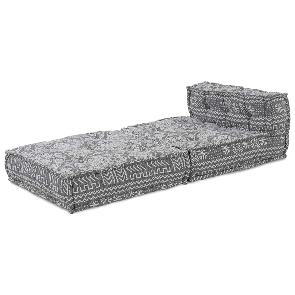 Canapé modulable Vidaxl gris clair 70 x 70 x 56 cm tissu