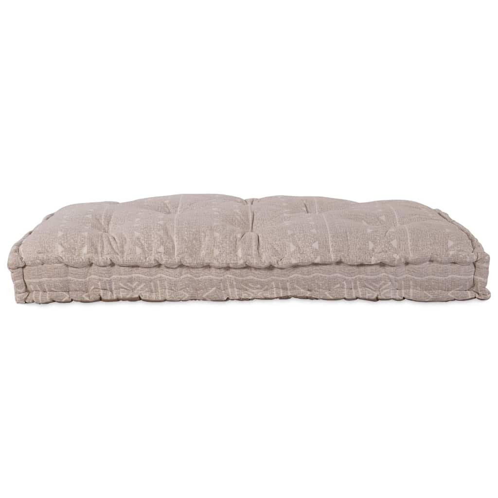 Canapé modulable Vidaxx marron clair 120 x 80 x 12 cm tissu