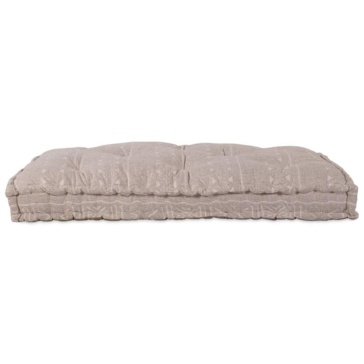Canapé modulable Vidaxx marron clair 120 x 80 x 12 cm tissu