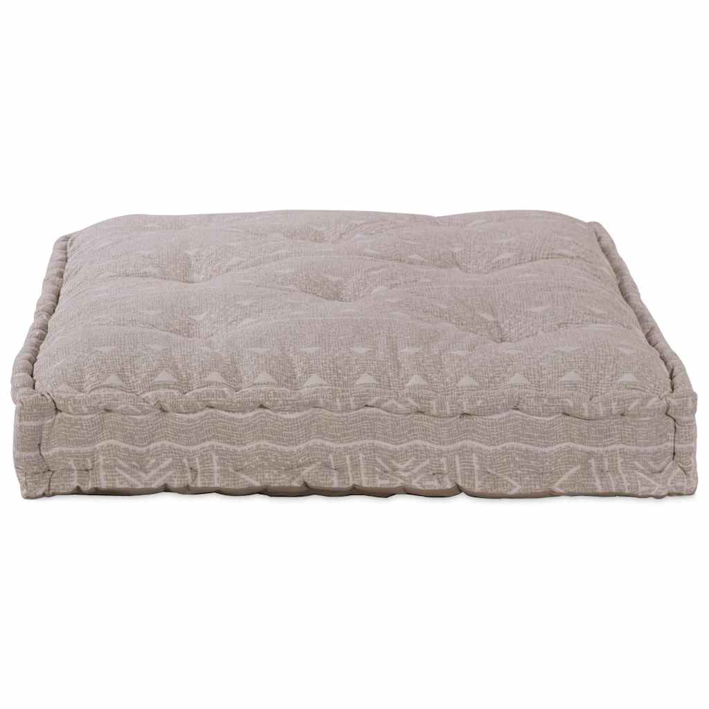 Canapé modulable Vidaxx marron clair 120 x 80 x 12 cm tissu