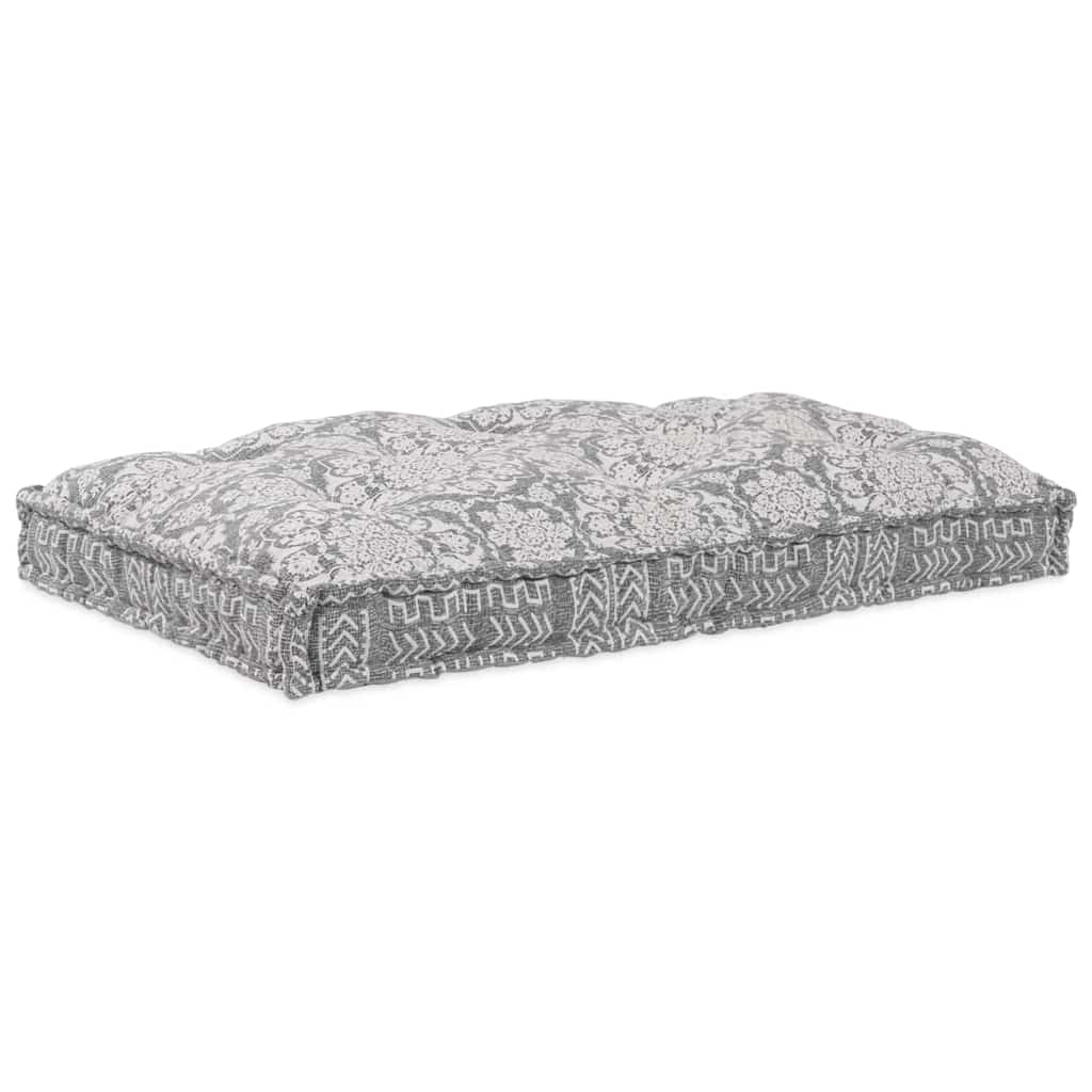 Vidaxl canapé modulable gris clair 120 x 80 x 12 cm tissu