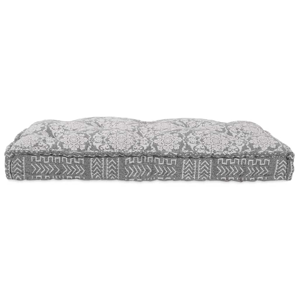 Vidaxl canapé modulable gris clair 120 x 80 x 12 cm tissu