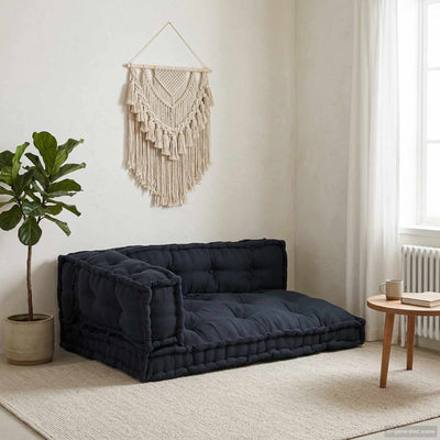 Vidaxl canapé modulable 3 pcs anthracite 120 x 80 x 38 cm tissu