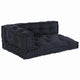 Vidaxl canapé modulable 3 pcs anthracite 120 x 80 x 38 cm tissu