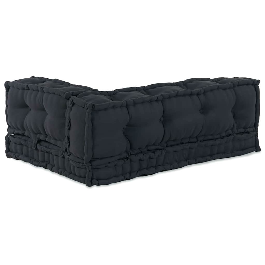 Vidaxl canapé modulable 3 pcs anthracite 120 x 80 x 38 cm tissu