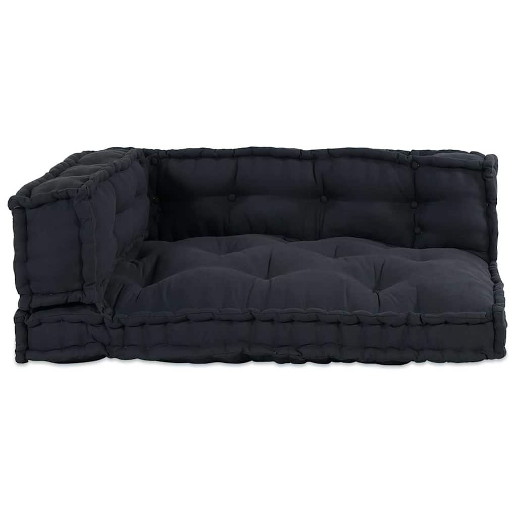 Vidaxl canapé modulable 3 pcs anthracite 120 x 80 x 38 cm tissu