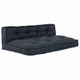 Vidaxl canapé modulable 2 pcs anthracite 120 x 80 x 38 cm tissu