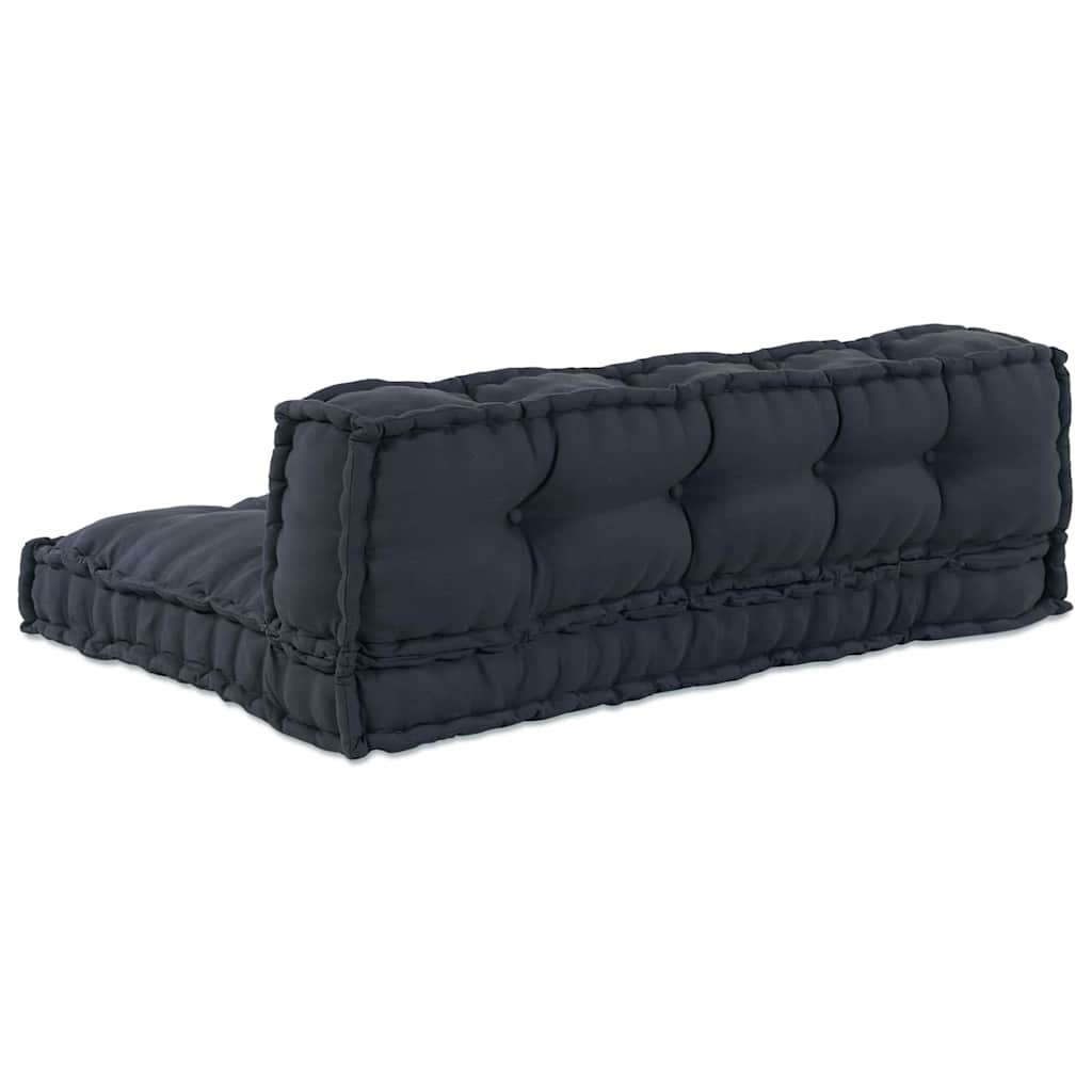 Vidaxl canapé modulable 2 pcs anthracite 120 x 80 x 38 cm tissu