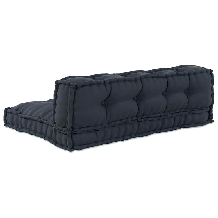 Vidaxl canapé modulable 2 pcs anthracite 120 x 80 x 38 cm tissu