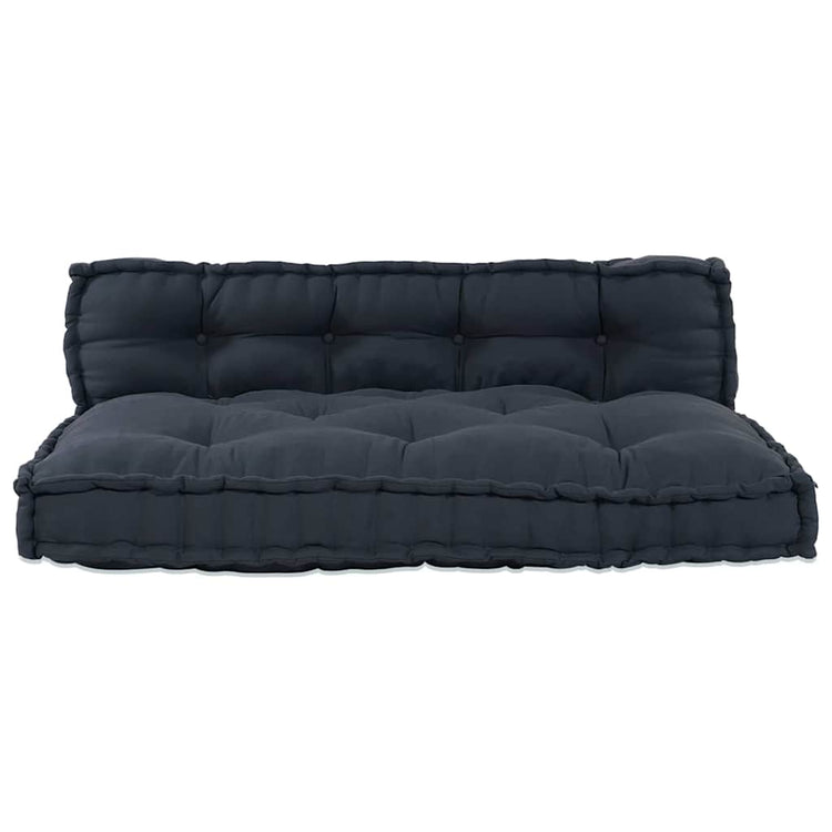 Vidaxl canapé modulable 2 pcs anthracite 120 x 80 x 38 cm tissu