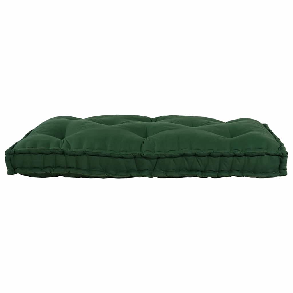 VidaXL canapé modulable vert 120 x 80 x 12 cm tissu