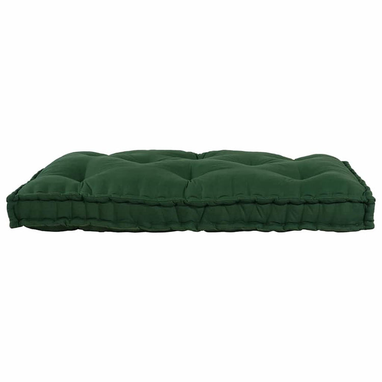 VidaXL canapé modulable vert 120 x 80 x 12 cm tissu