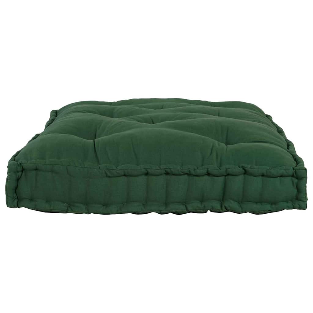 VidaXL canapé modulable vert 120 x 80 x 12 cm tissu