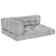 Vidaxl canapé modulable 3 pcs gris 120 x 80 x 38 cm tissu