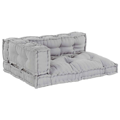 Vidaxl canapé modulable 3 pcs gris 120 x 80 x 38 cm tissu