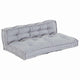 Vidaxl canapé modulable 2 pcs gris 120 x 80 x 38 cm tissu