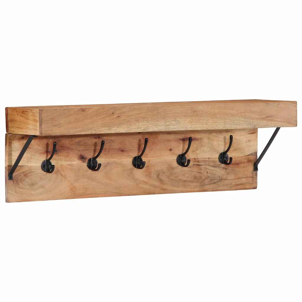 Vidaxx portemanteau avec étagère marron 73 x 19 x 23 cm bois d'acacia massif