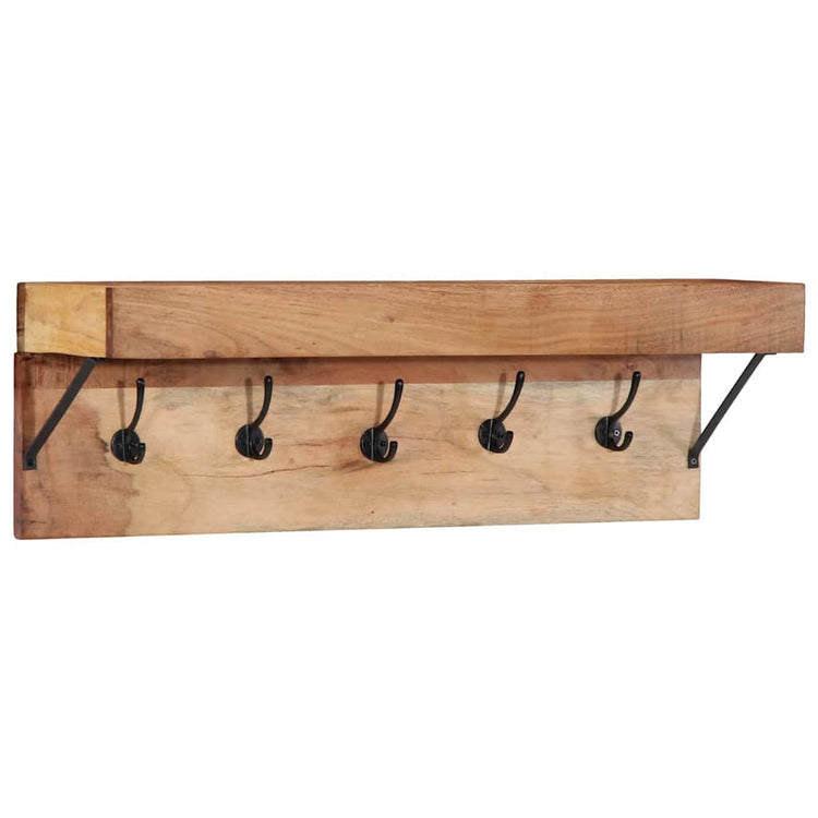 Vidaxx portemanteau avec étagère marron 73 x 19 x 23 cm bois d'acacia massif
