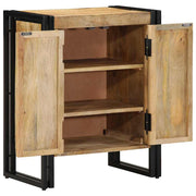 Vidaxx meuble à chaussures avec étagère marron 56 x 35 x 70 cm bois de manguier massif - afbeelding 2