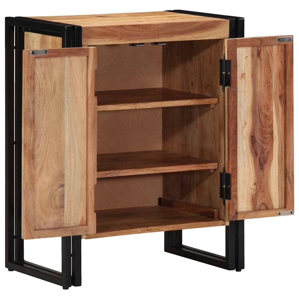 Vidaxx armoire à chaussures avec étagère marron 56 x 35 x 70 cm bois d'acacia massif