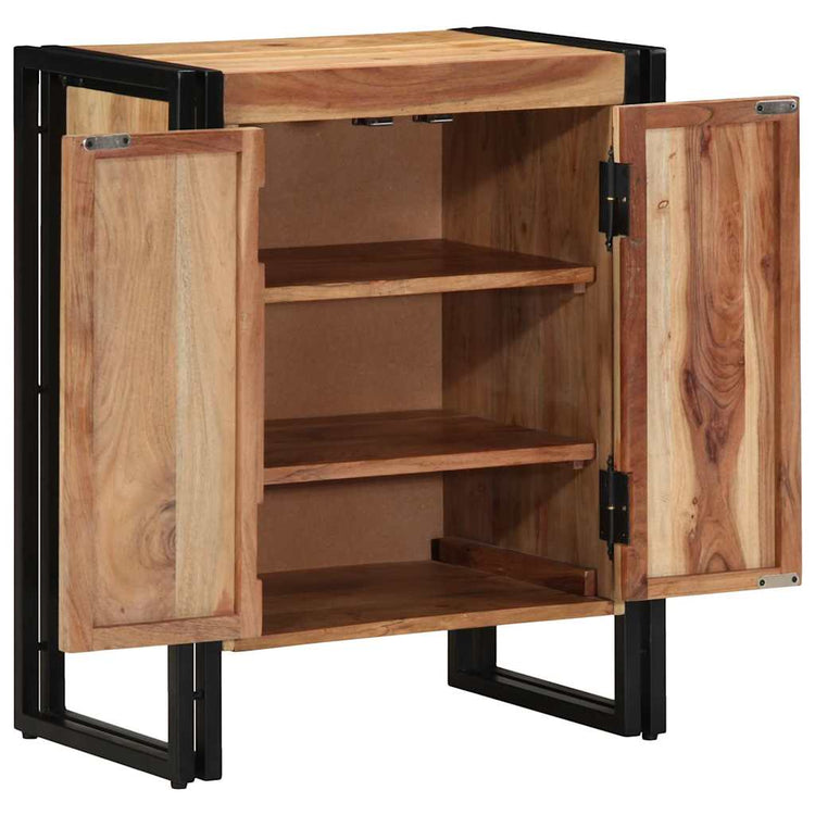 Vidaxx armoire à chaussures avec étagère marron 56 x 35 x 70 cm bois d'acacia massif