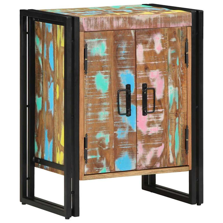 Vidaxx meuble à chaussures multicolore 56 x 35 x 70 cm bois massif recyclé