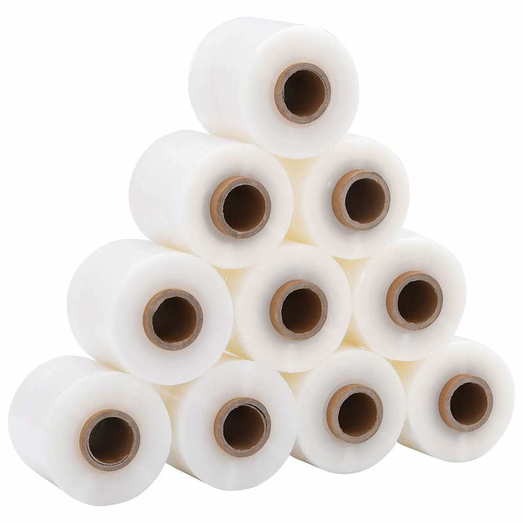 Films étirables VidaXL 10 pièces transparents 23 µm 10 cm x 300 m