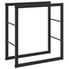 Vidaxx support à bois de chauffage 55x30x61 cm acier noir