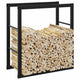 Vidaxx support à bois de chauffage 55x30x61 cm acier noir
