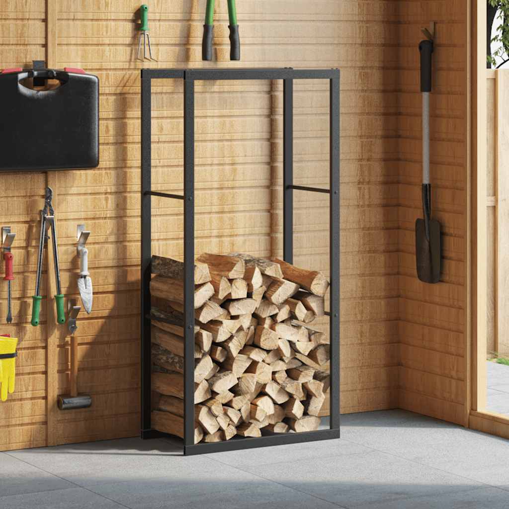 Vidaxx support à bois de chauffage 55x30x116 cm acier noir