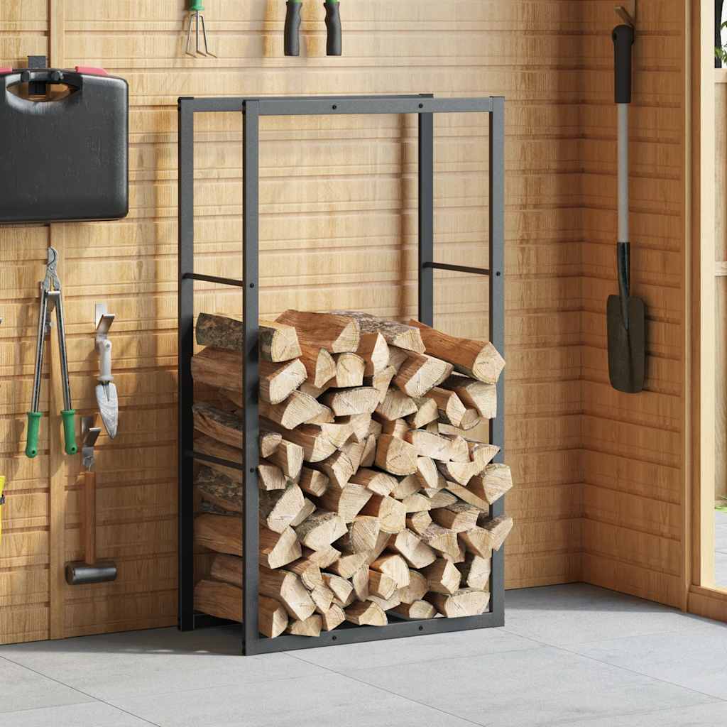 Vidaxx support à bois de chauffage 110x30x61 cm acier noir
