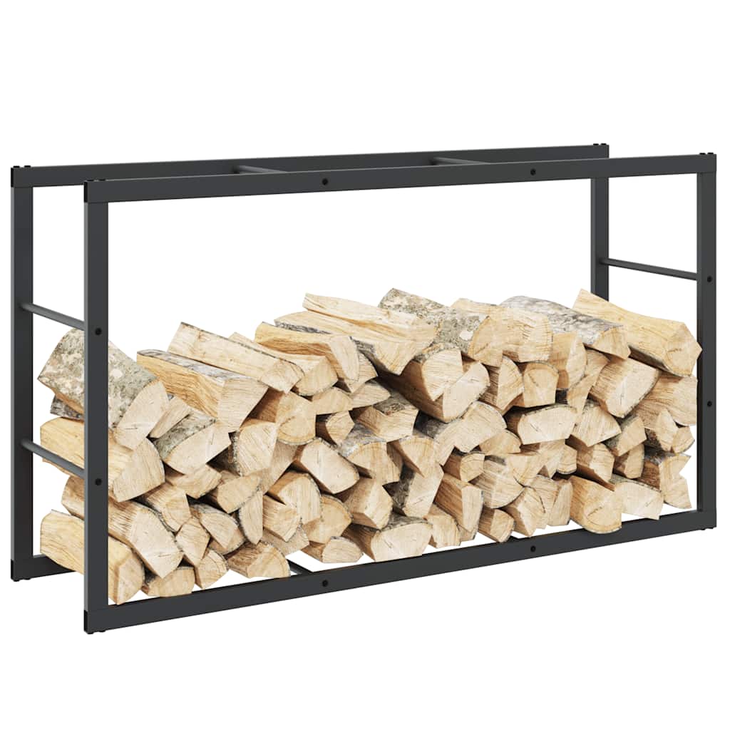 Vidaxx support à bois de chauffage 110x30x61 cm acier noir