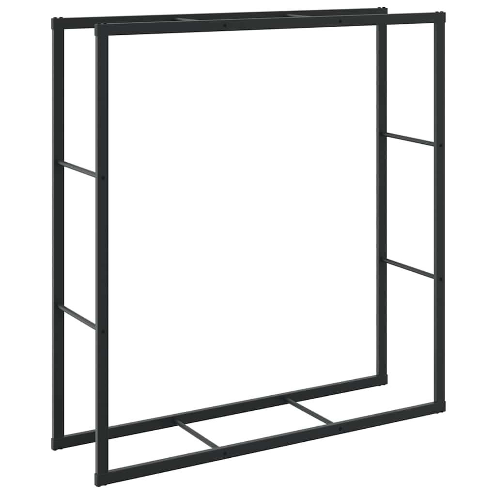 Vidaxx support à bois de chauffage 110x30x116 cm acier noir