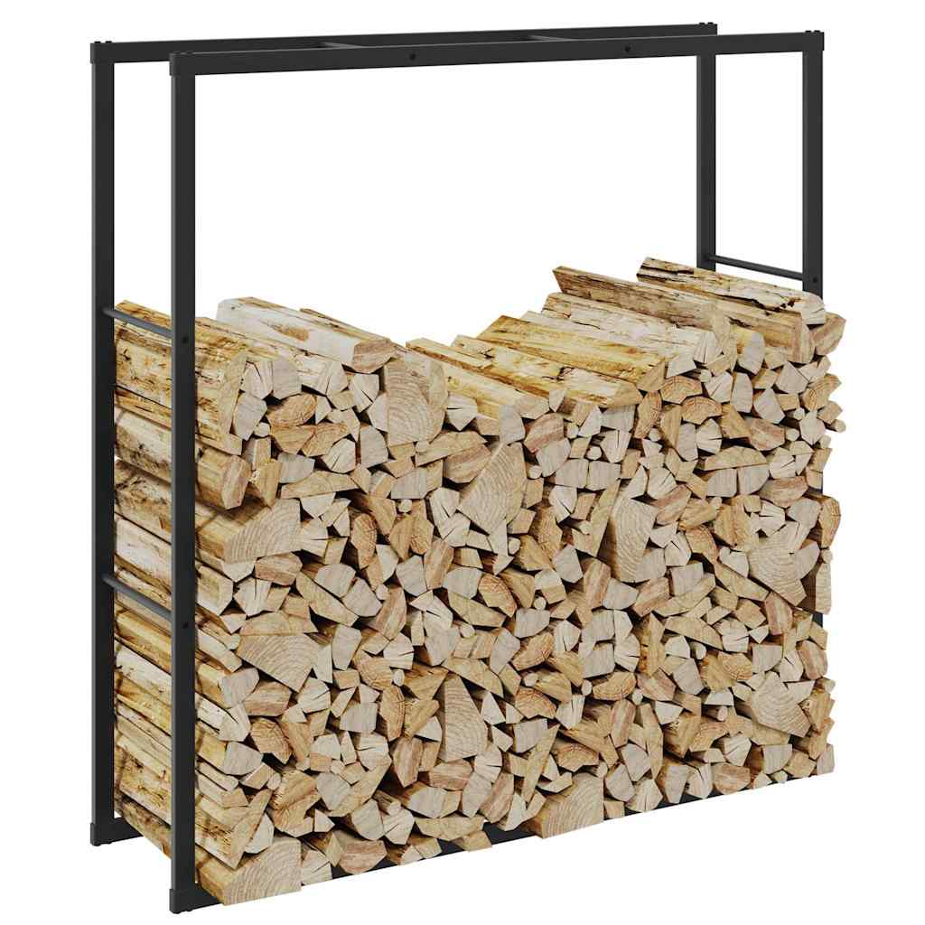 Vidaxx support à bois de chauffage 110x30x116 cm acier noir