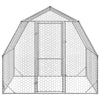 Vidaxl Chicken Run 2,5x2x2.25 m Galvanisé en acier