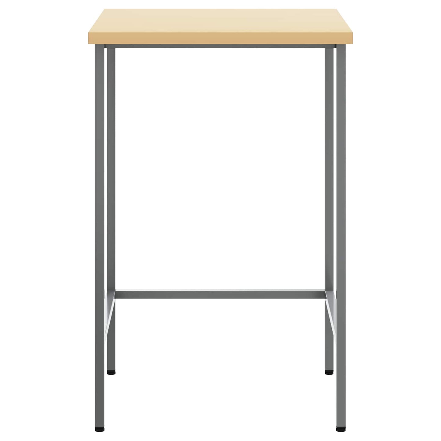 Vidaxx table d'angle gris 55 x 55 x 85 cm acier et bois d'ingénierie