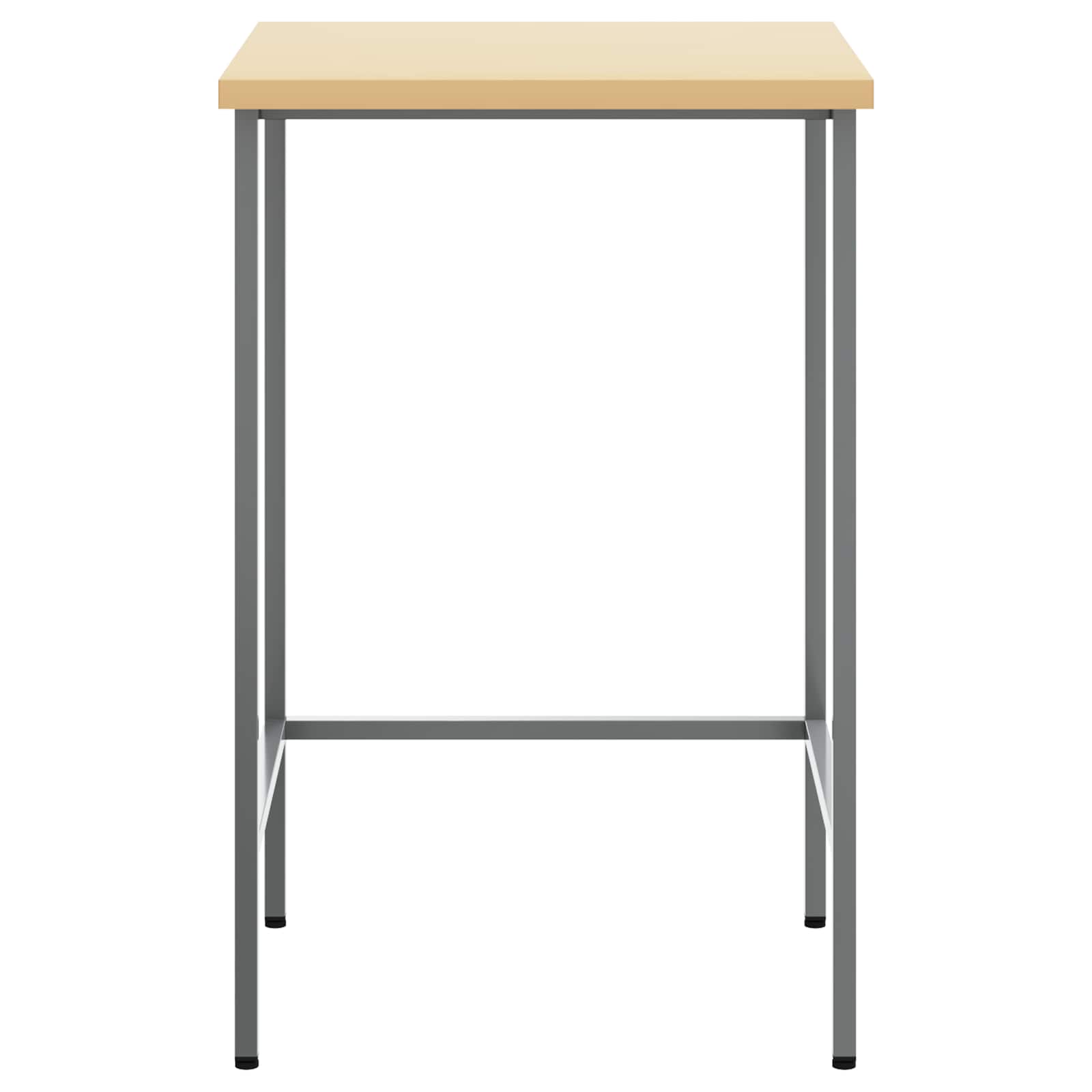 Vidaxx table d'angle gris 55 x 55 x 85 cm acier et bois d'ingénierie