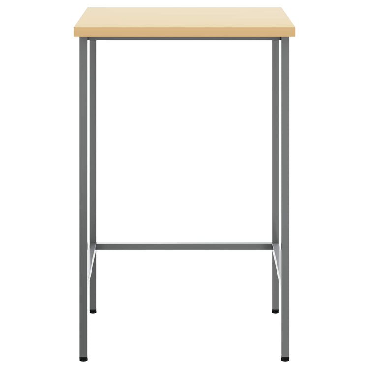 Vidaxx table d'angle gris 55 x 55 x 85 cm acier et bois d'ingénierie