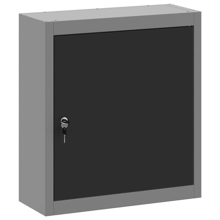 Vidaxxl armoire à outils avec étagère noir et gris 50 x 20 x 55 cm