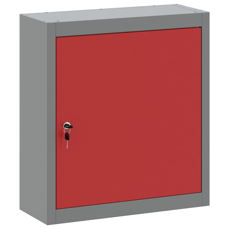 Vidaxx armoire à outils avec étagère rouge et gris 50 x 20 x 55 cm